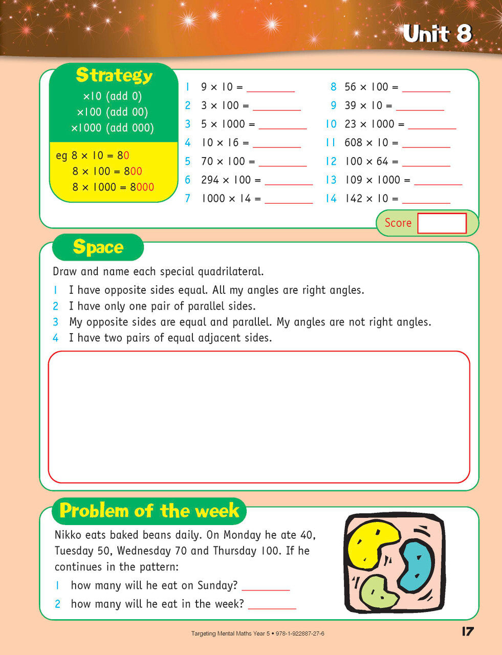 Targeting Maths Australian Curriculum Edition - Mental Maths: Year 5