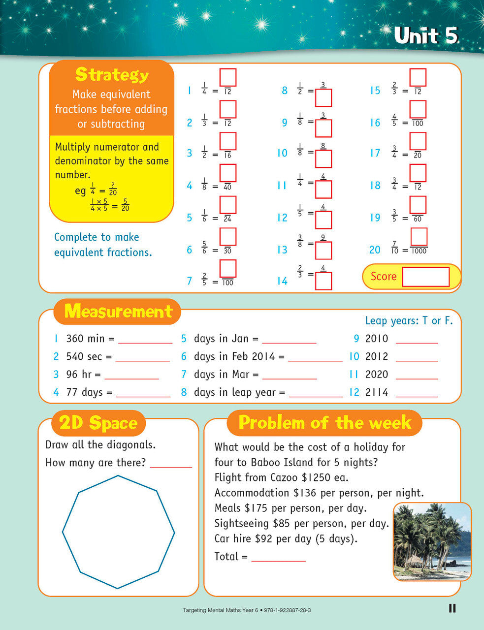Targeting Maths Australian Curriculum Edition - Mental Maths: Year 6