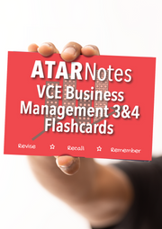 ATAR Notes Flashcards - VCE Units 3 & 4: Business Management