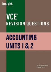 VCE Revision Questions: Accounting Units 1 & 2