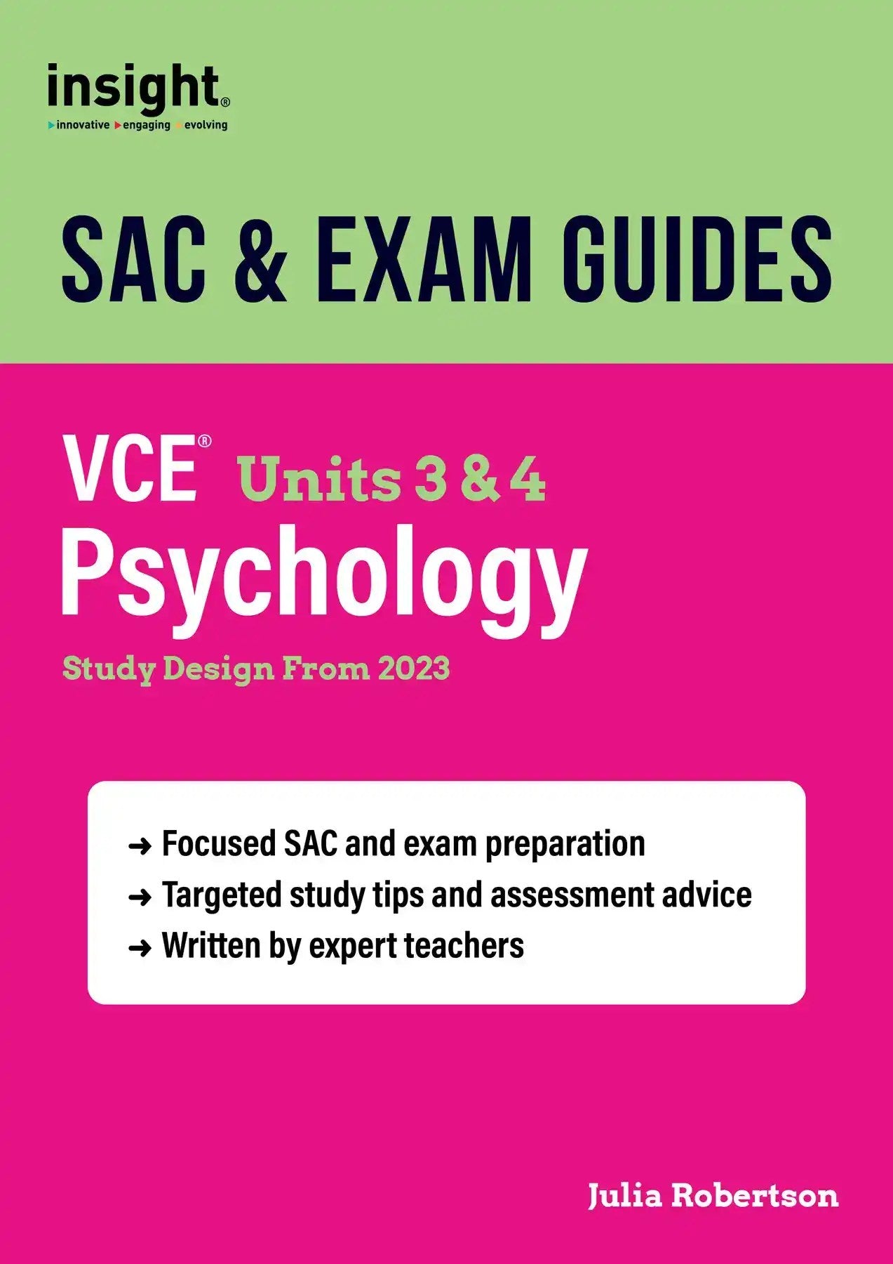 SAC & Exam Guides: VCE Units 3 & 4 Psychology