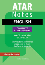 ATAR Notes WACE Year 12 English 3&4 Complete Course Notes (2024-2026)