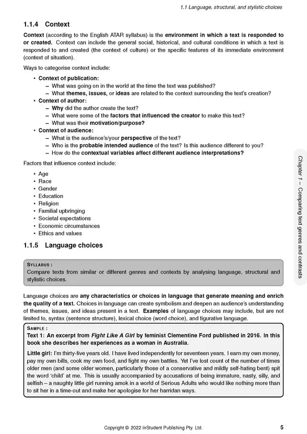 ATAR Notes WACE Year 12 English 3&4 Complete Course Notes (2024-2026)