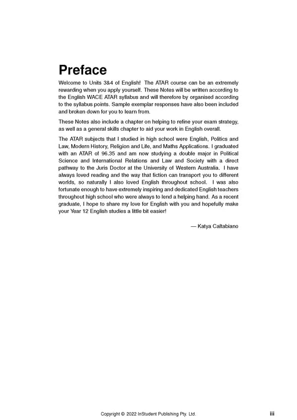 ATAR Notes WACE Year 12 English 3&4 Complete Course Notes (2024-2026)