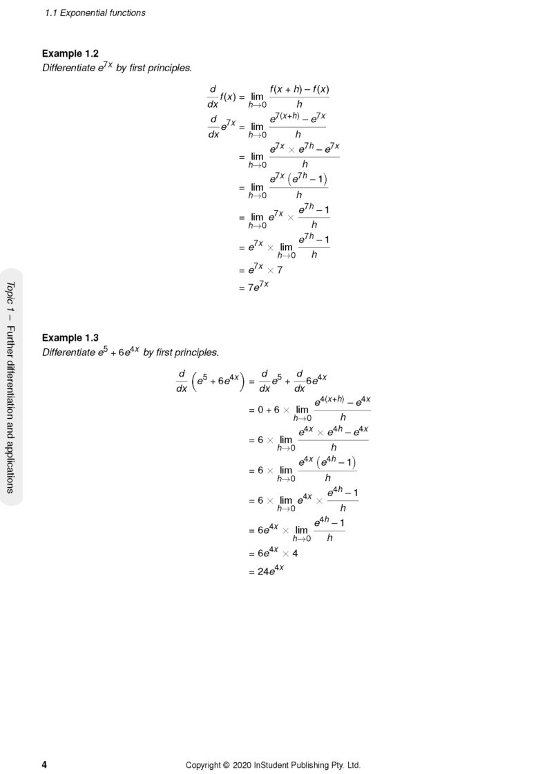 ATAR Notes WACE - Year 12 Complete Course Notes: Maths Methods (2024-2026)