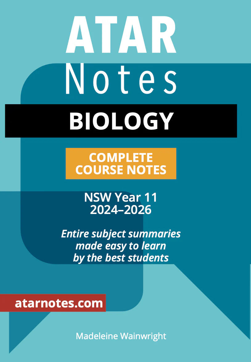 ATAR Notes HSC (Year 11) - Complete Course Notes: Biology (2024-2026)