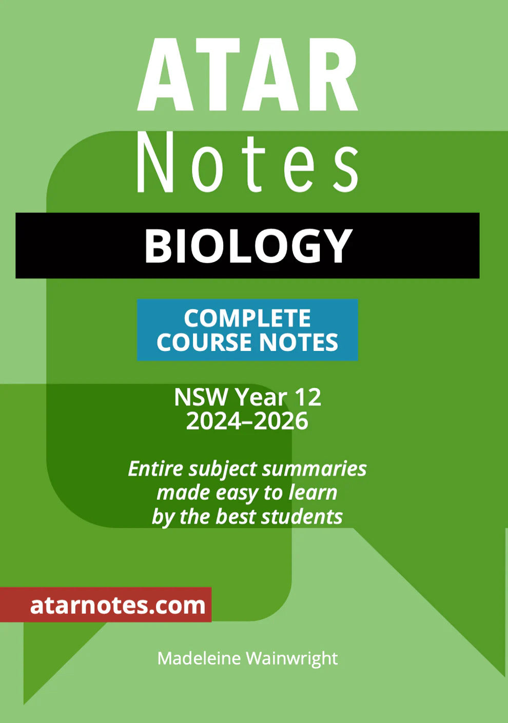 ATAR Notes HSC (Year 12) - Complete Course Notes: Biology (2024-2026)