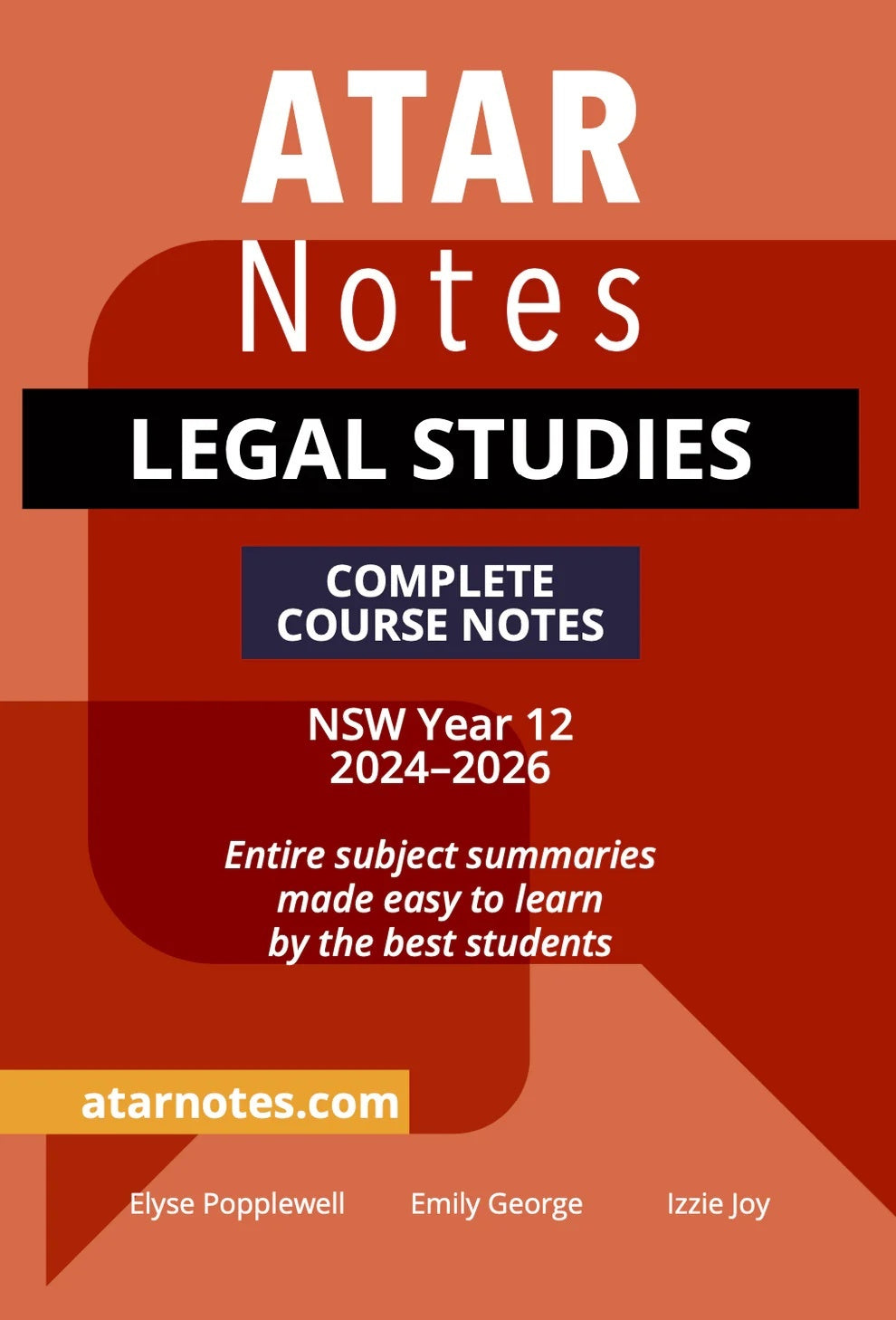ATAR Notes HSC (Year 12) - Complete Course Notes: Legal Studies (2024-2026)
