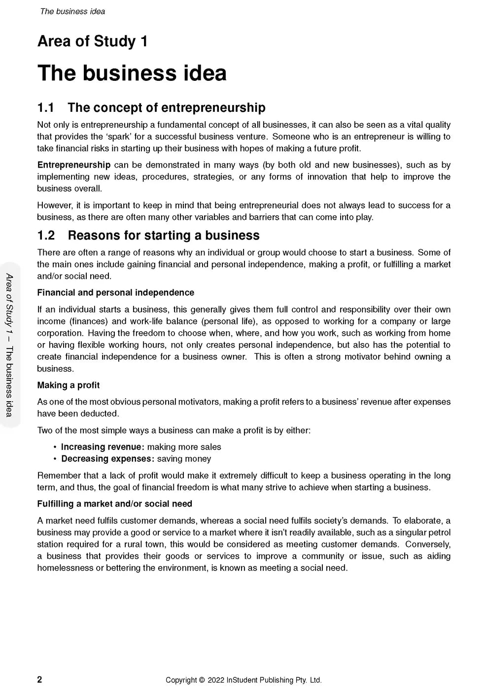ATAR Notes VCE Business Management 1&2 Notes (2024-2026)