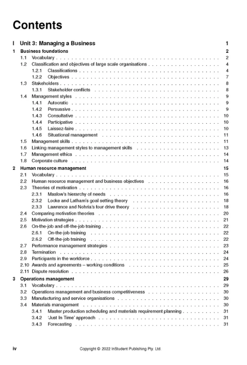 ATAR Notes VCE Business Management 3 & 4 Notes (2024-2026)