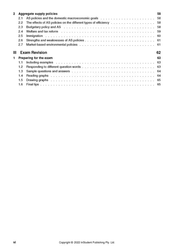 ATAR Notes VCE Economics 3&4 Notes (2024-2026)