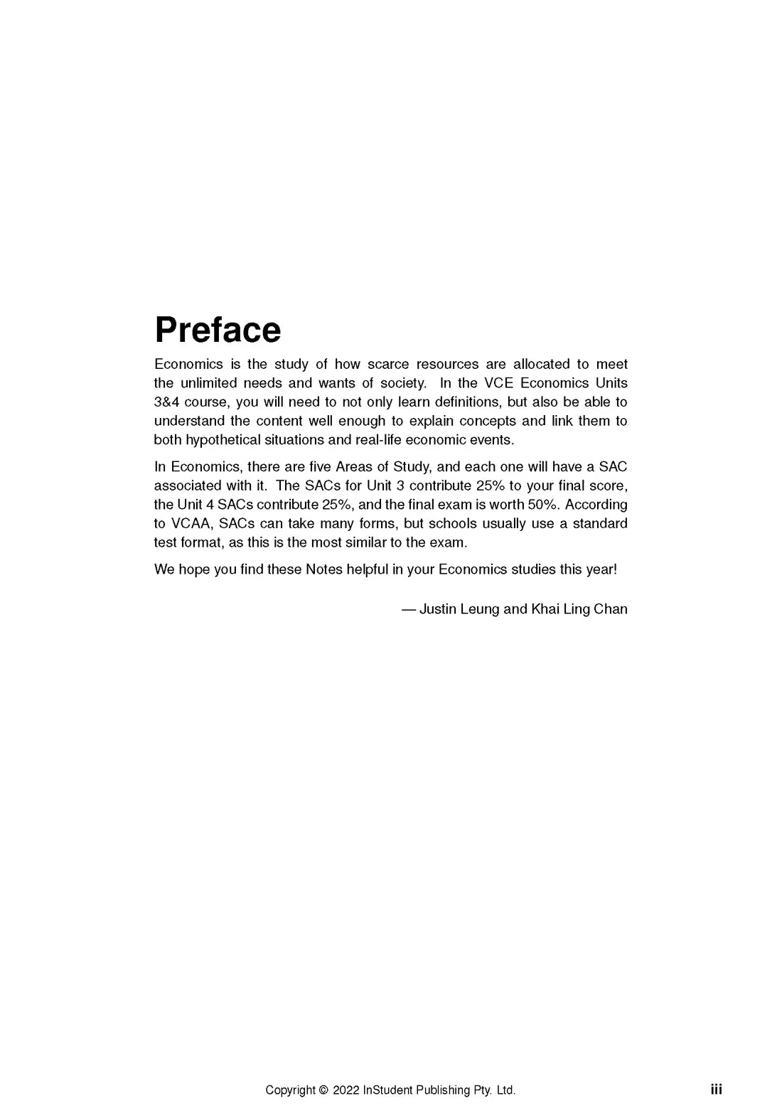 ATAR Notes VCE Economics 3&4 Notes (2024-2026)