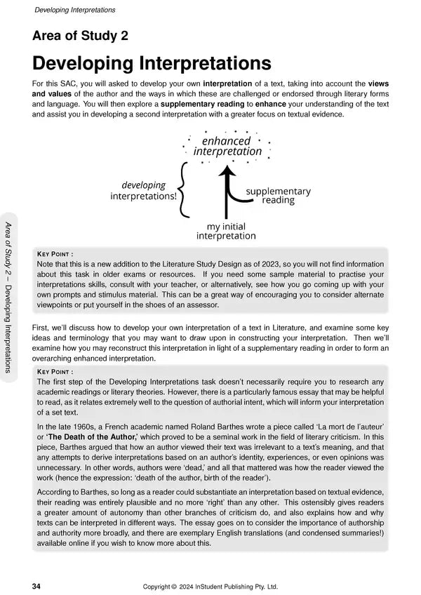 ATAR Notes VCE Literature 3 & 4 Notes (2024-2026)