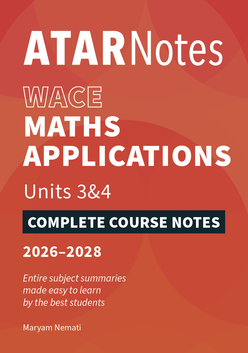 ATAR Notes WACE Maths Applications 3&4 Notes (2026-2028)