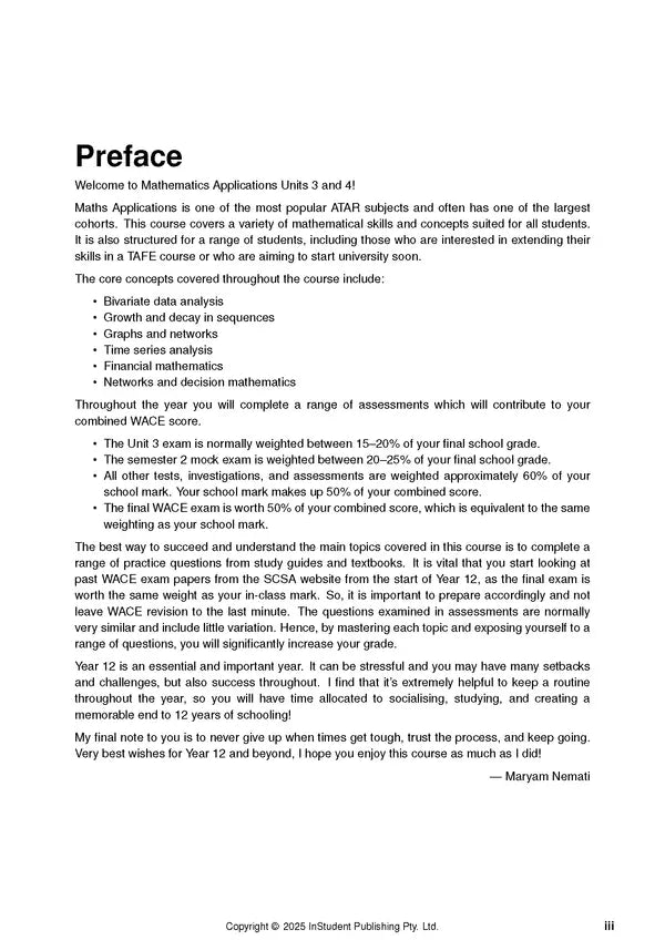 ATAR Notes WACE Maths Applications 3&4 Notes (2026-2028)