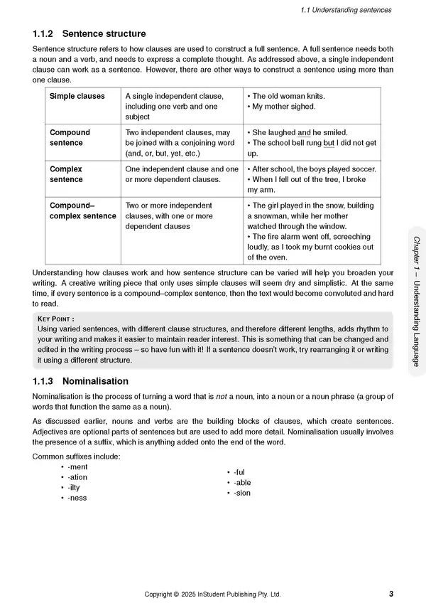 ATAR Notes Year 8 English Notes (2025–2027)