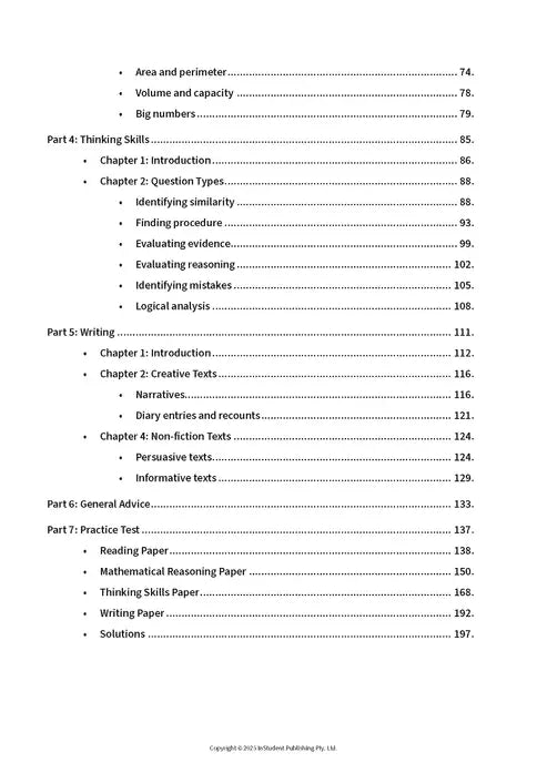 ATAR Notes Guide to the NSW Selective Schools Test: Year 7 Entry 2025 - 2027