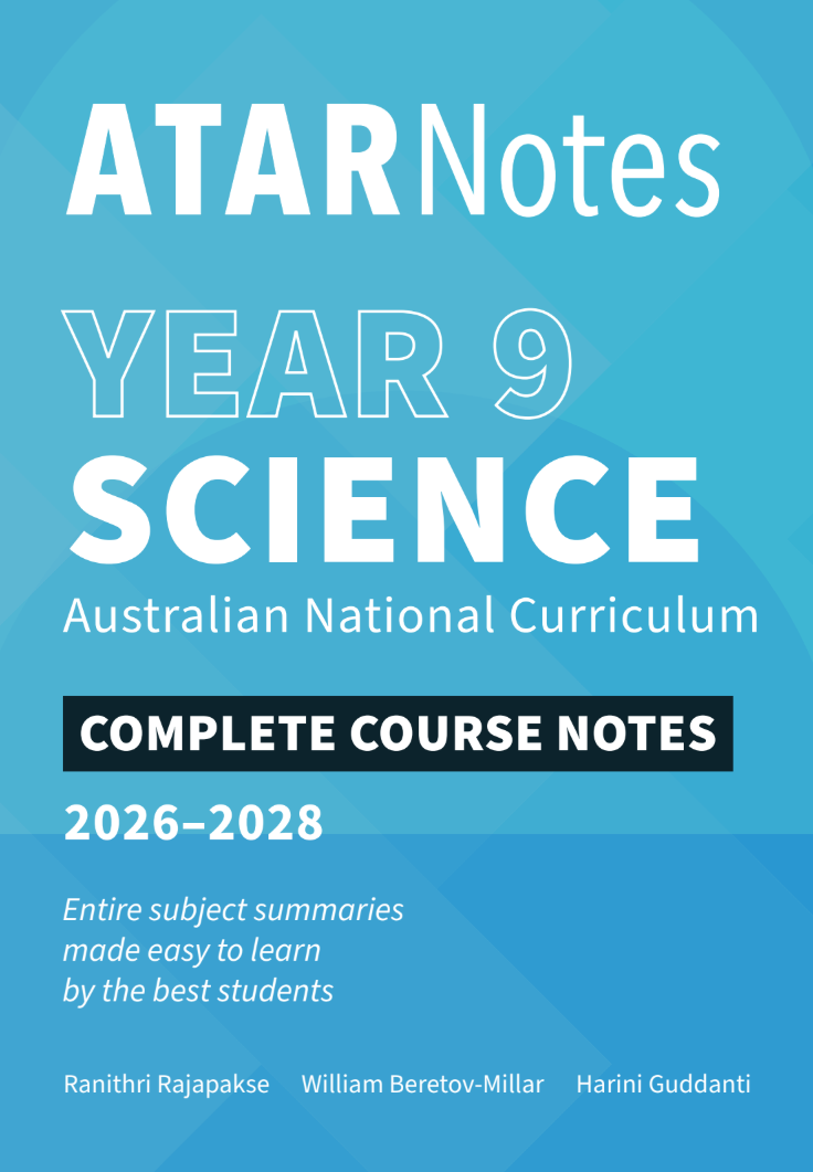 ATAR Notes Year 9 Science Notes (2026–2028)