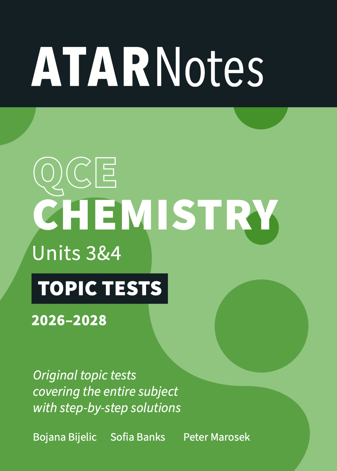ATAR Notes QCE Chemistry 3&4 Topic Tests (2026-2028)
