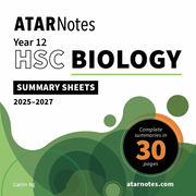 ATAR Notes HSC Year 12 Biology Summary Sheets (2025-2027)