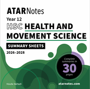 ATAR Notes HSC Year 12 Health and Movement Science Summary Sheets (2026-2028)