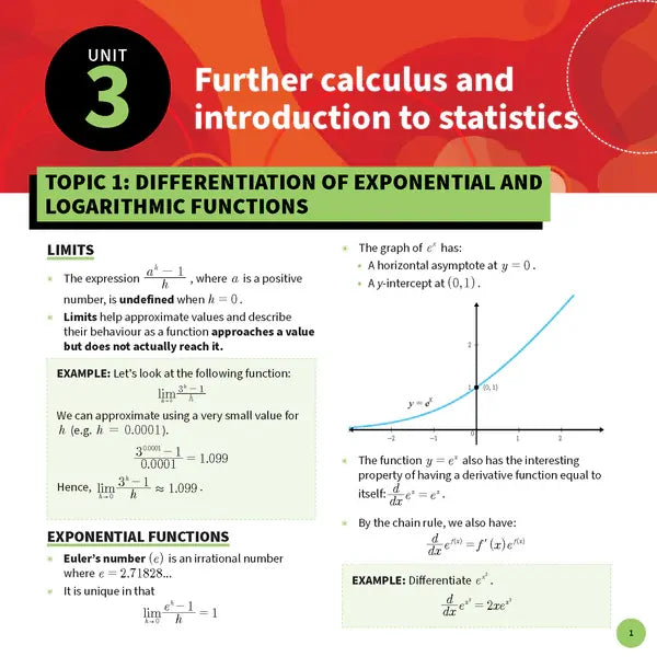 ATAR Notes QCE Maths Methods 3&4 Summary Sheets (2026-2028)