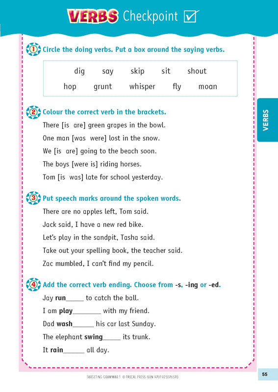 Targeting Grammar Activity Book 1