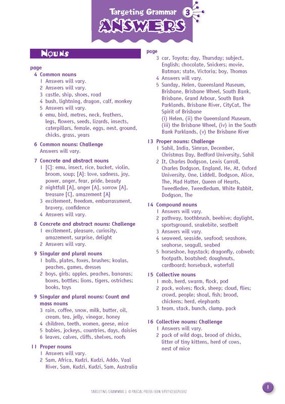 Targeting Grammar Activity Book 3