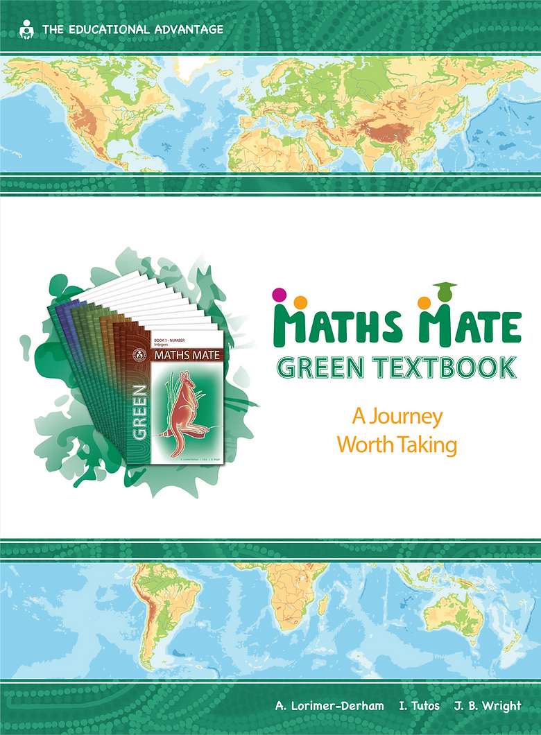 Maths Mate Green Textbook - Year 8 (11 Booklets + Review Program)