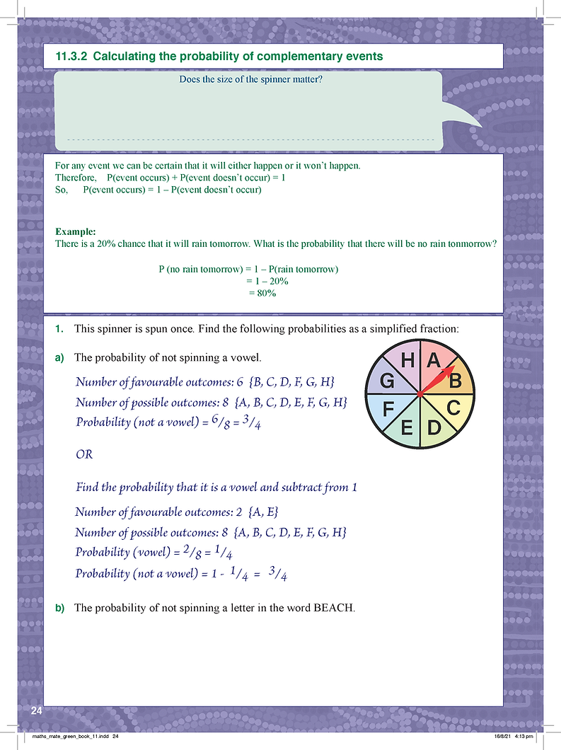Maths Mate Green Textbook - Year 8 (11 Booklets + Review Program)