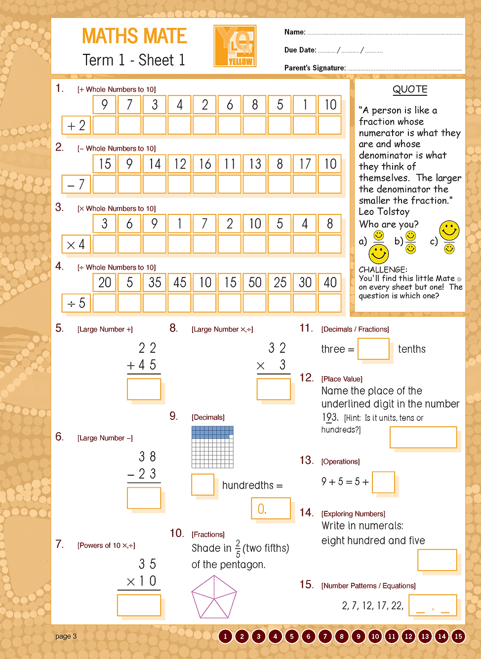 Maths Mate Yellow (5) 6th Edition