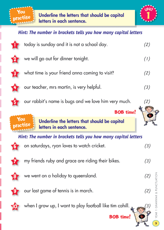 Back to Basics - Grammar and Punctuation: Year 1