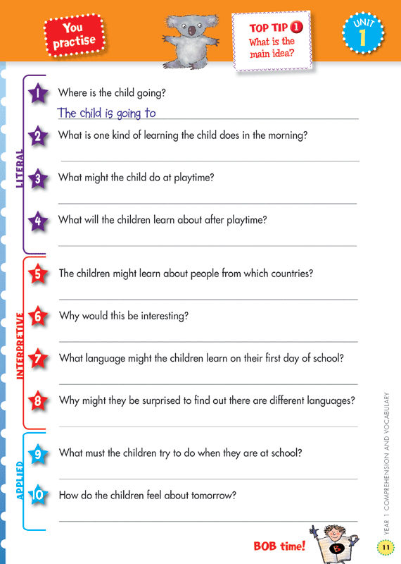 Back to Basics - Comprehension and Vocabulary: Year 1
