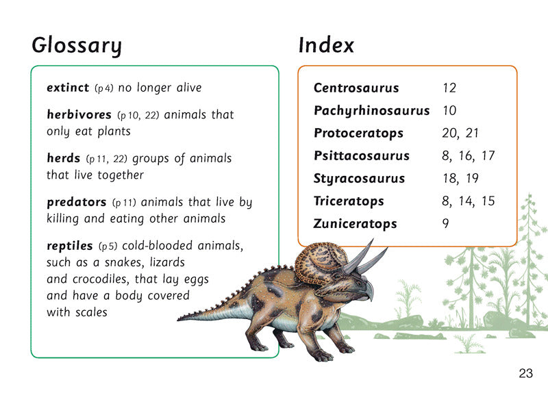 First Facts: Horn-Faced Dinosaurs