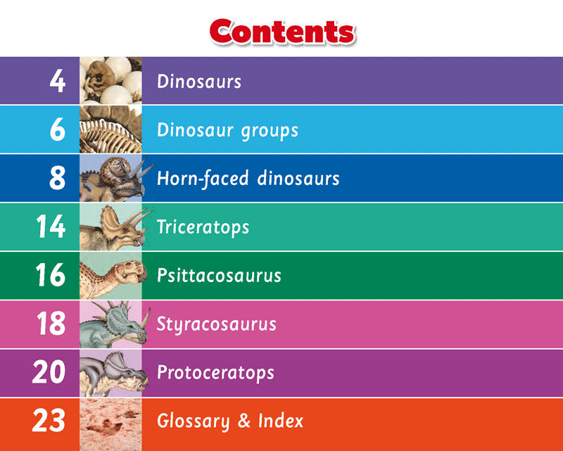 First Facts: Horn-Faced Dinosaurs