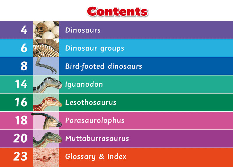 First Facts: Bird-Footed Dinosaurs