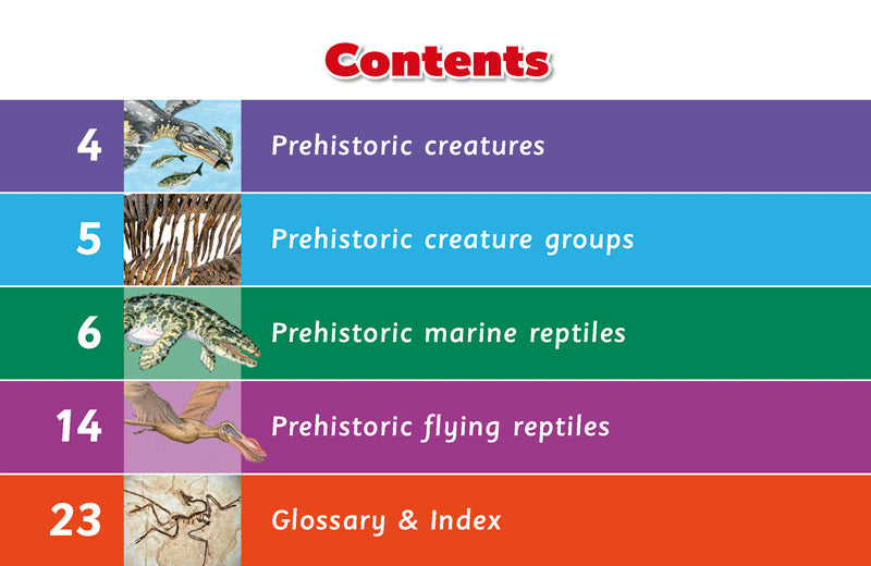 First Facts: Prehistoric Flying & Marine Reptiles