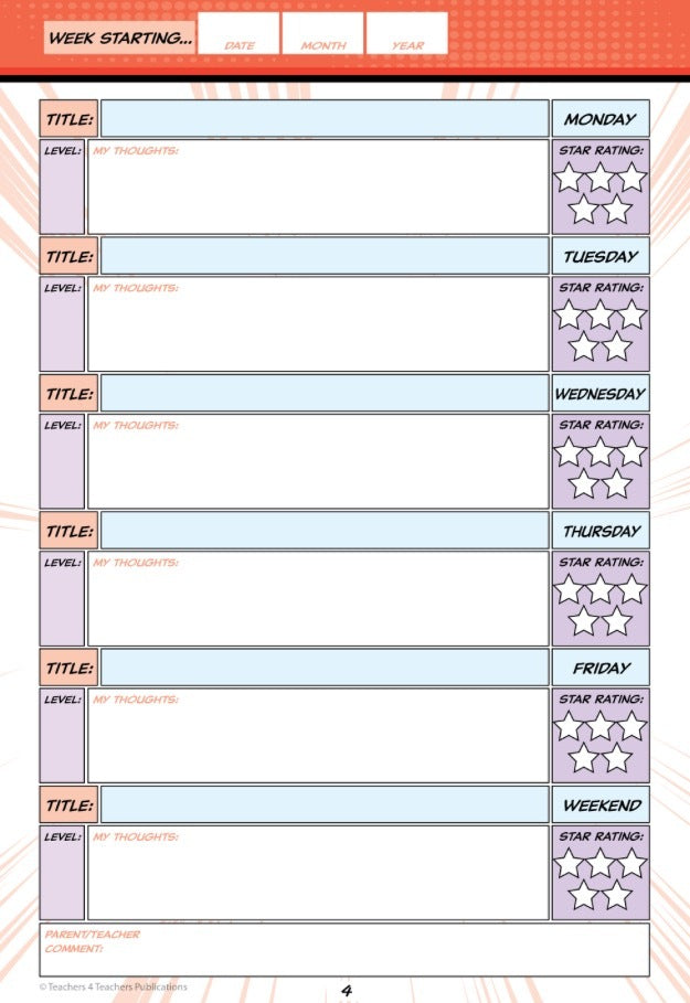 Reading Diary & Word Book: Foundation-Year 2