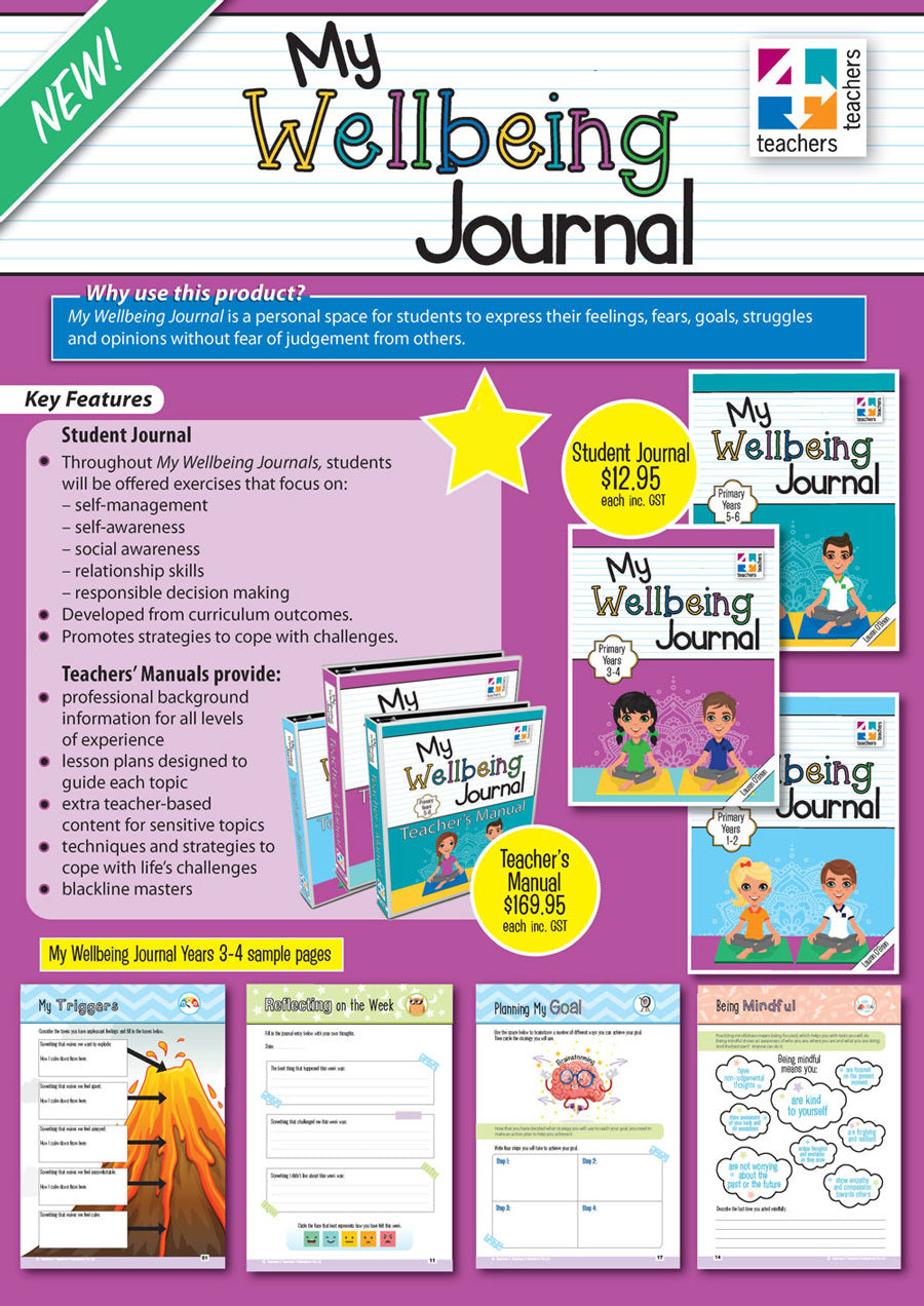 My Wellbeing Journal - Years 5 & 6