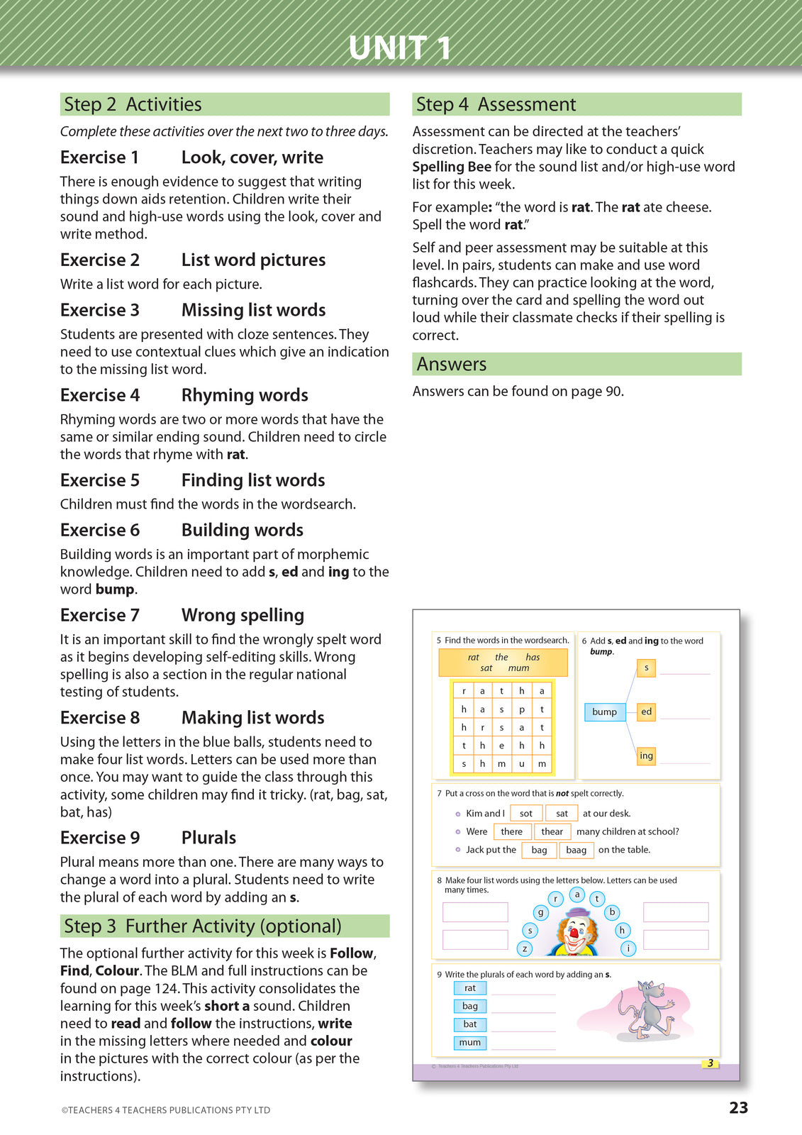 Spelling Conventions - Teacher's Book with Games: Year 1