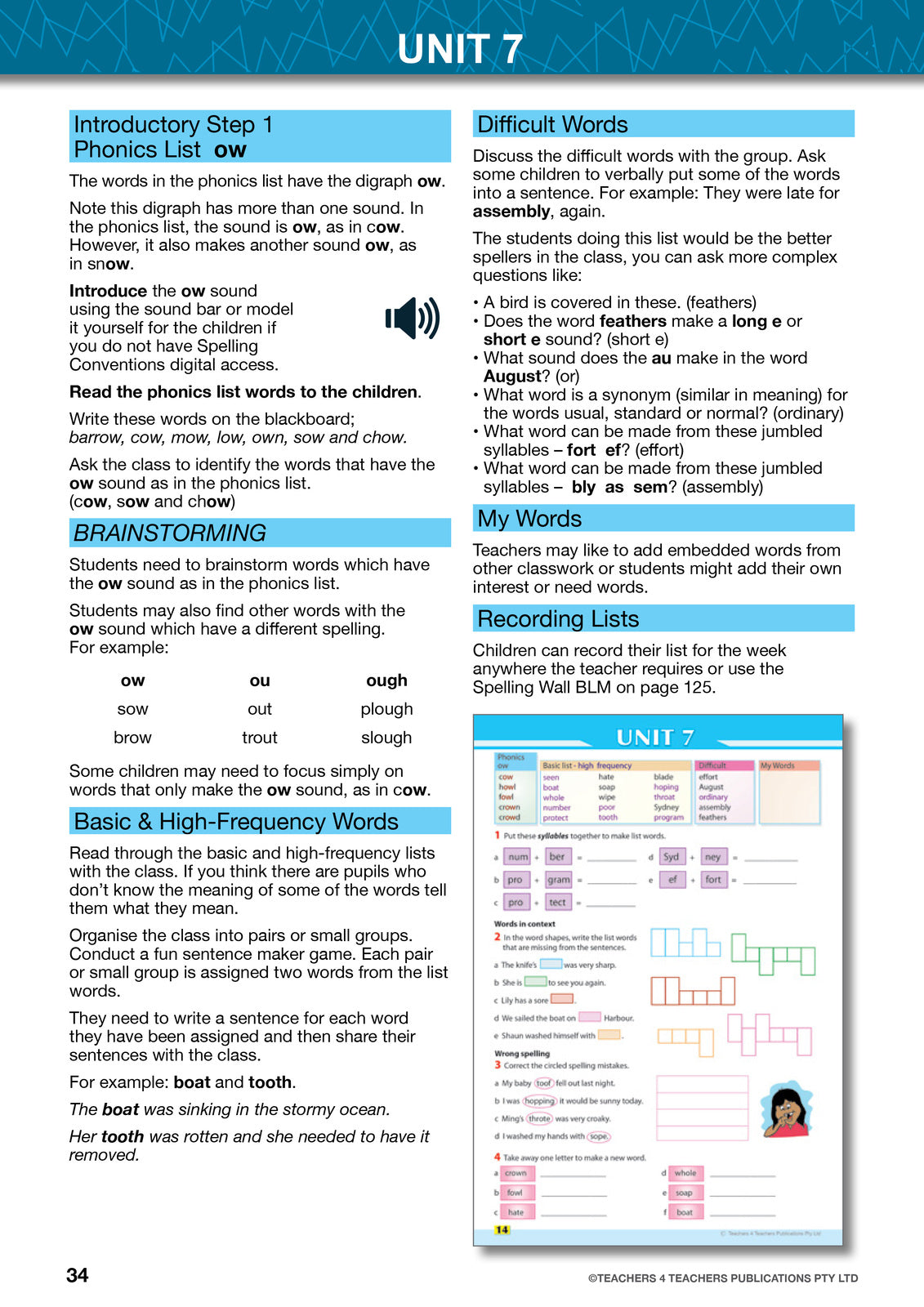 Spelling Conventions - Teacher's Book with Games: Year 3