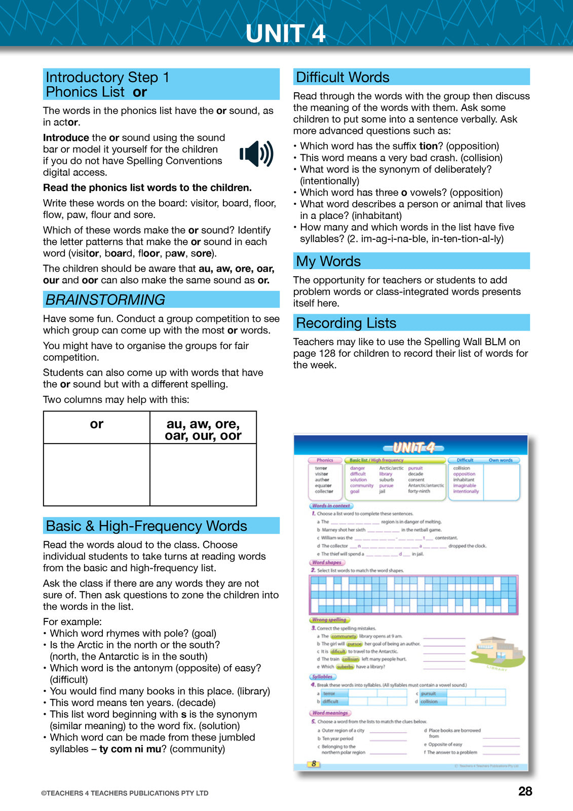Spelling Conventions - Teacher's Book with Games: Year 6