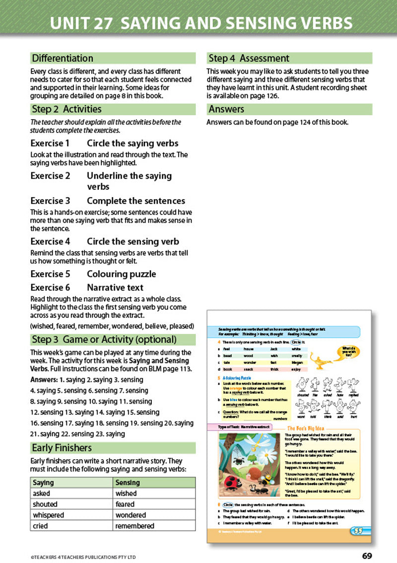 Grammar Conventions - Teacher's Book with Games: Year 3