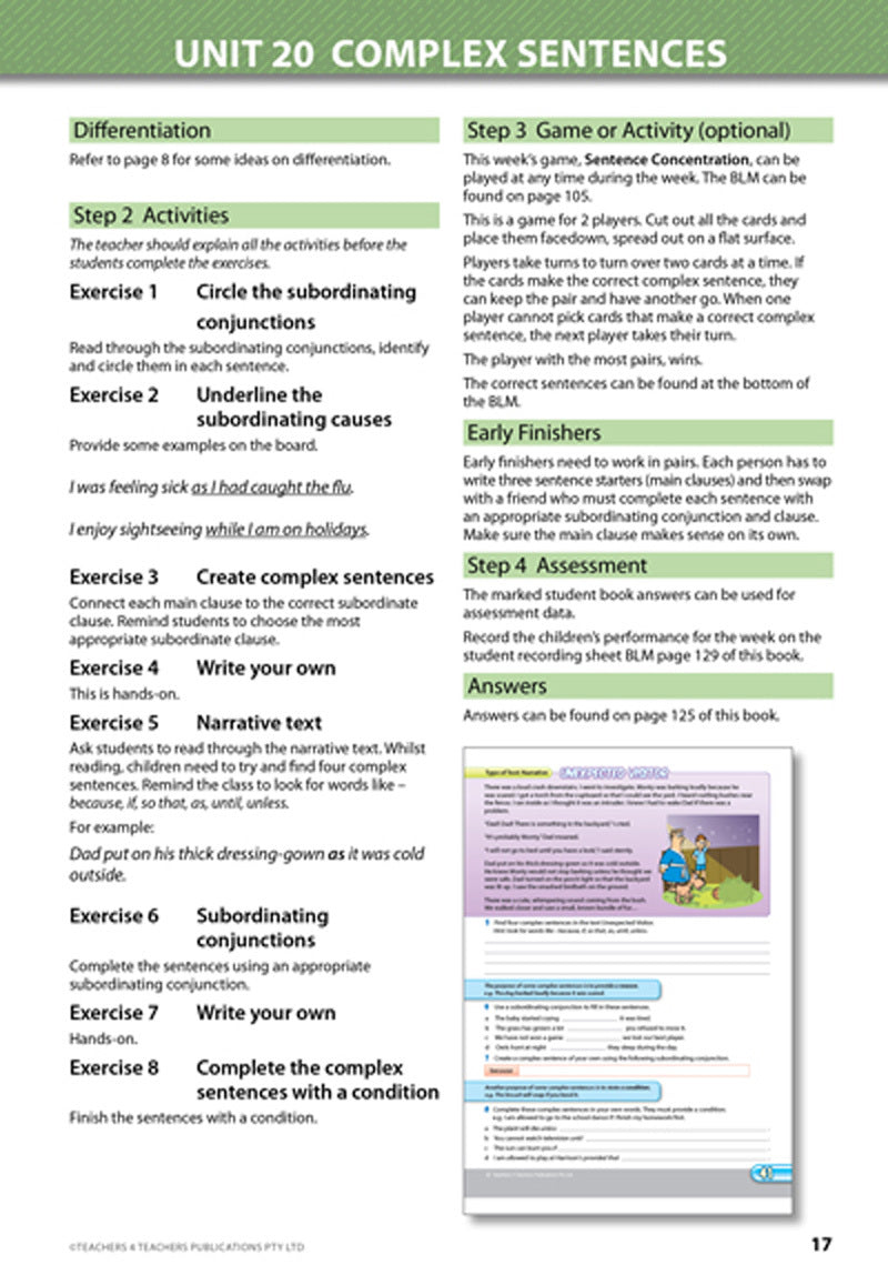 Grammar Conventions - Teacher's Book with Games: Year 6
