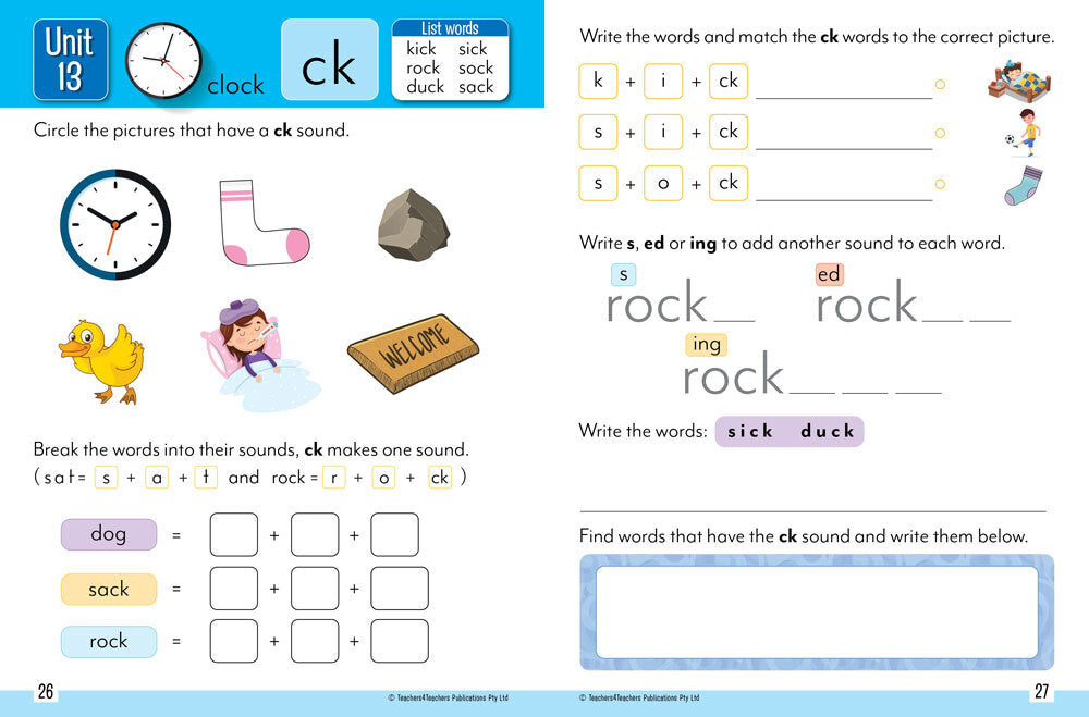 Structured Synthetic Phonics & Spelling - Student Book: Foundation (Kindergarten/Prep)