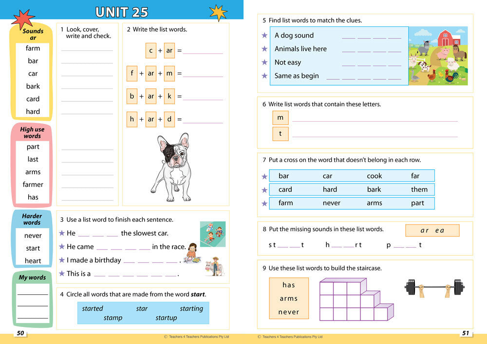 Structured Synthetic Phonics & Spelling - Student Book: Year 1