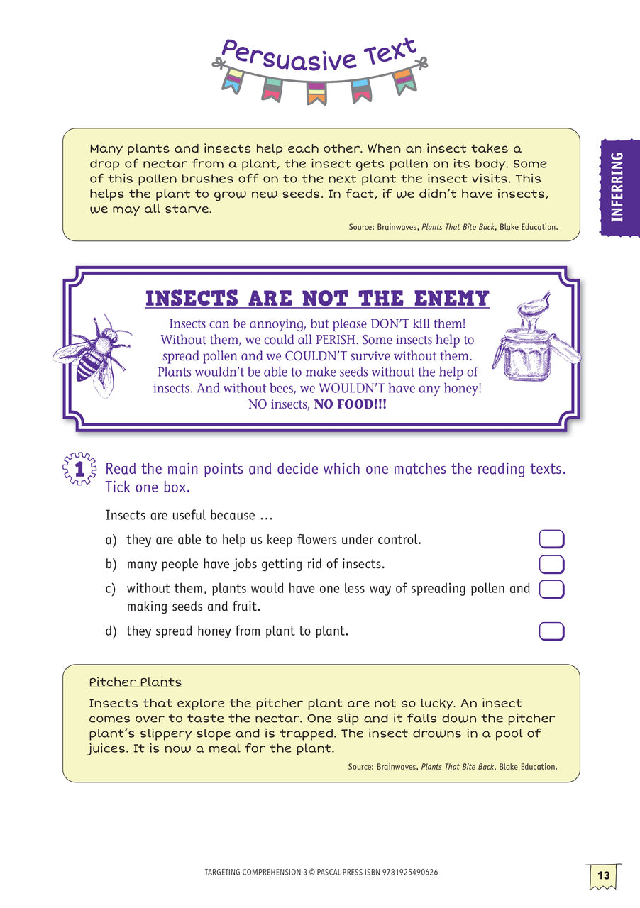 Targeting Comprehension Activity Book - Year 3