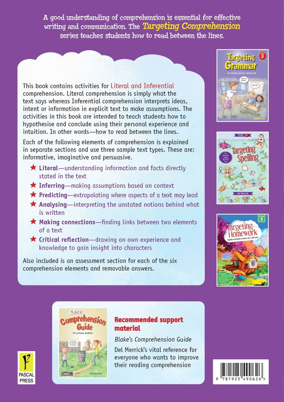 Targeting Comprehension Activity Book - Year 3