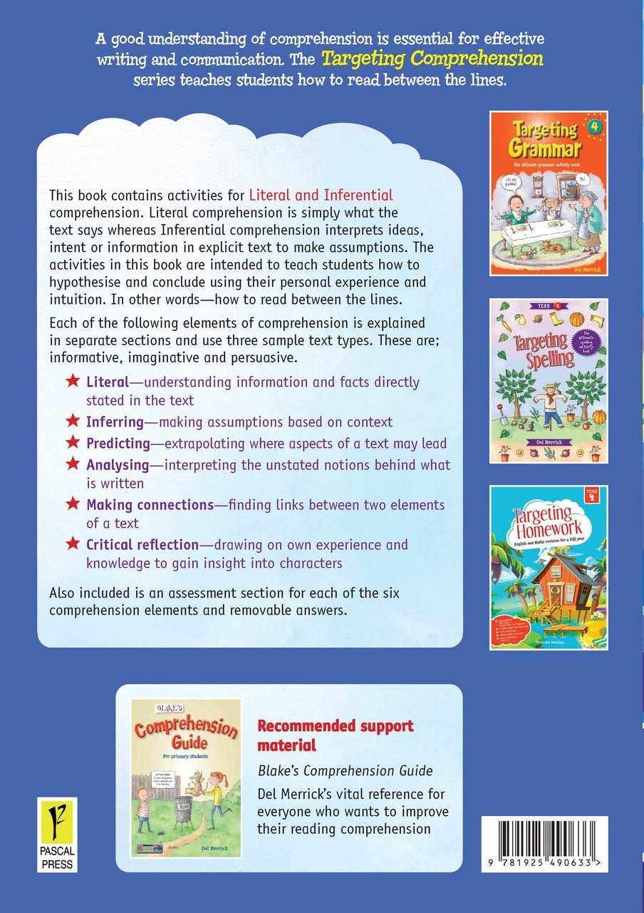 Targeting Comprehension Activity Book - Year 4