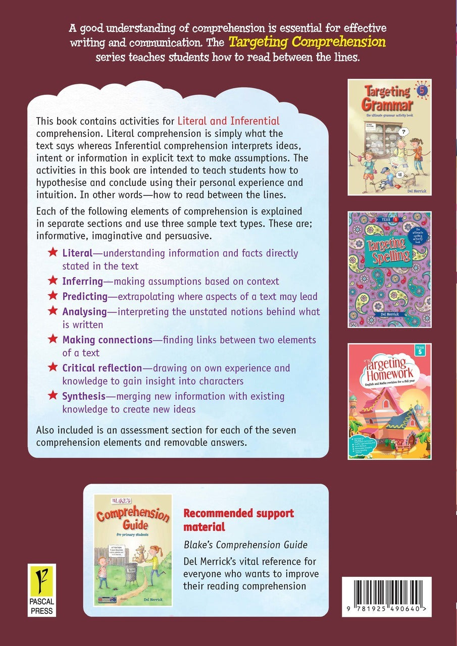 Targeting Comprehension Activity Book - Year 5
